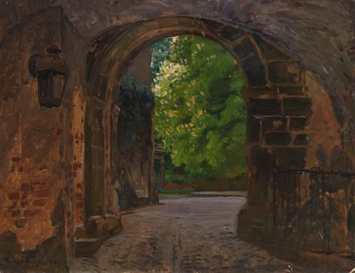 Castle Gate by Friedrich Kallmorgen